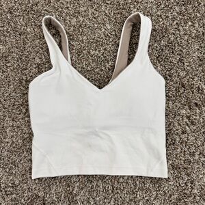 lululemon athletica V-Neck Tank Top in Cream